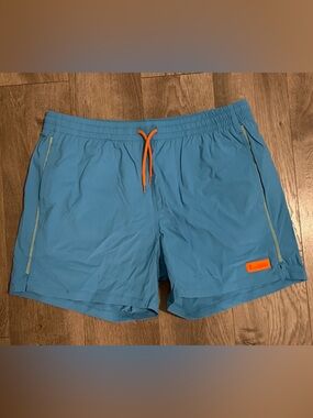 Cotopaxi Swim Trunks Size Large Blue Elastic Waist Drawstring Lined NWT